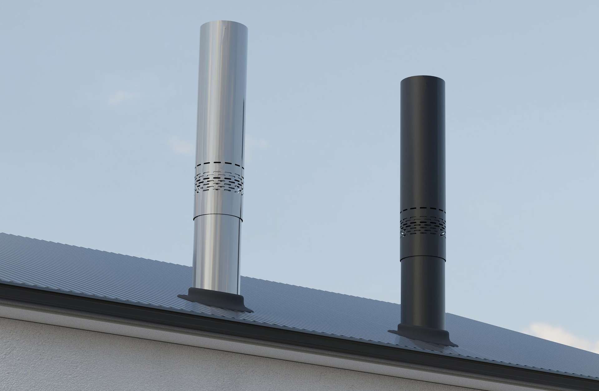 flue architectural black and ss webres