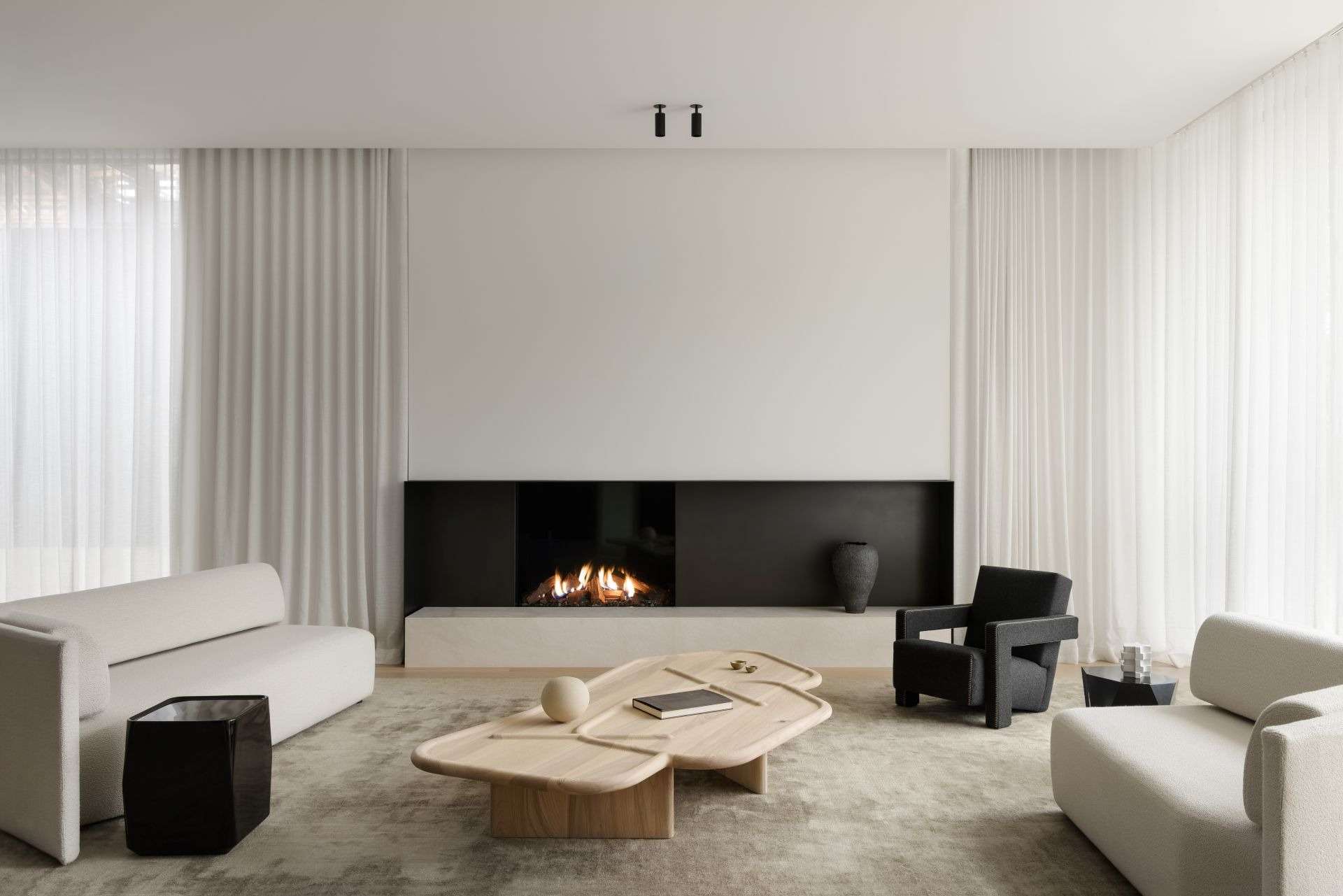 MODE KS1150 Tall Gas Fireplace featured in living space of Paul Conrad