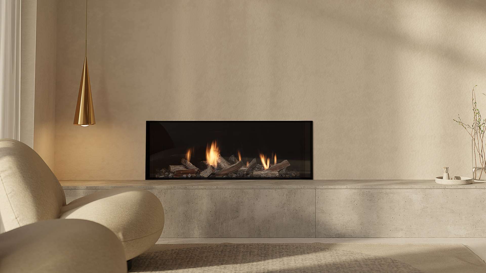 MODE KB1150 Single Sided Gas Fireplace