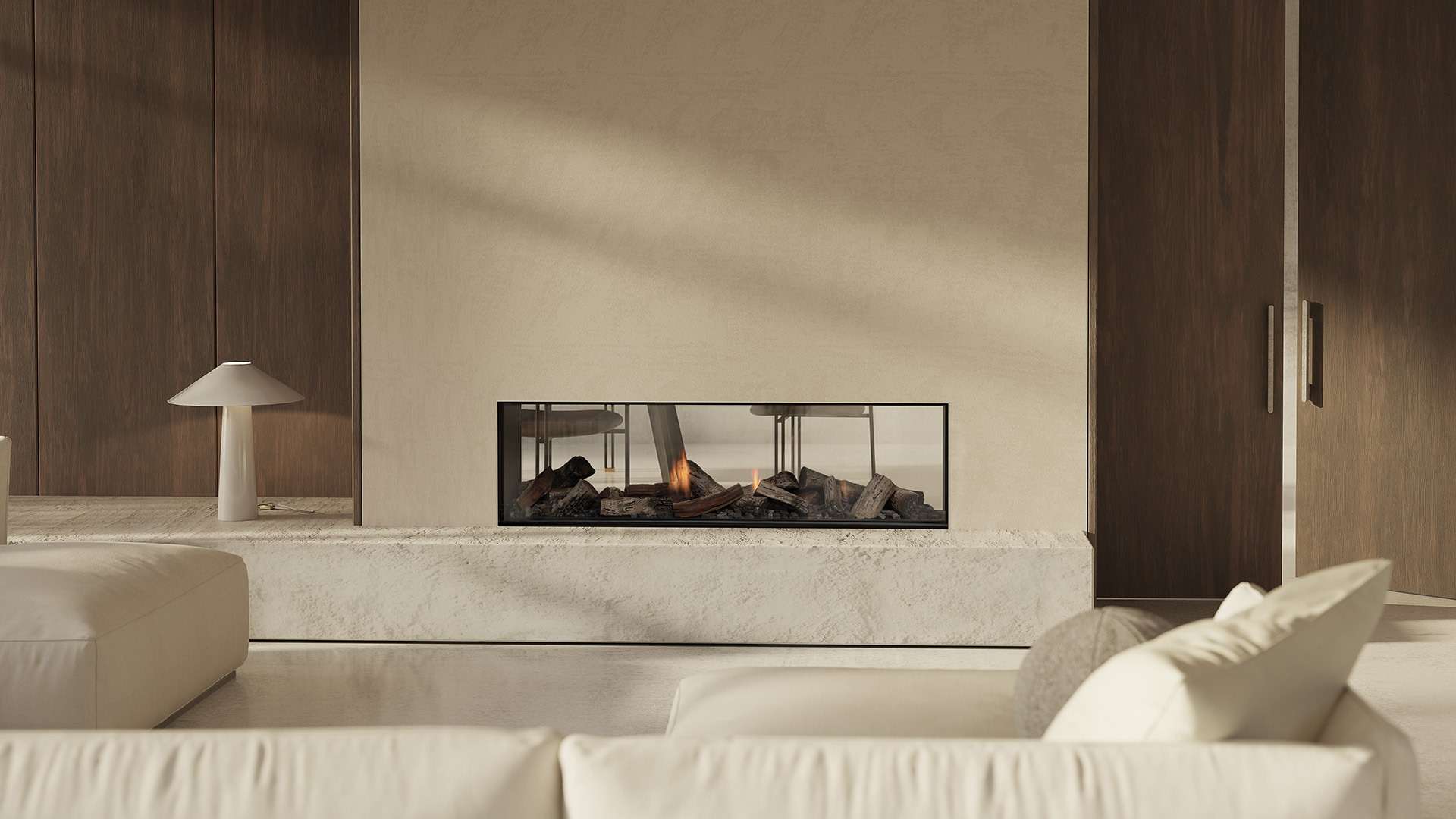 MODE KB1400 Double Sided Gas Fireplace