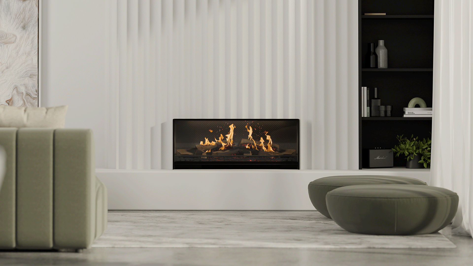 Escea LE1000 Electric Fireplace Hero Image