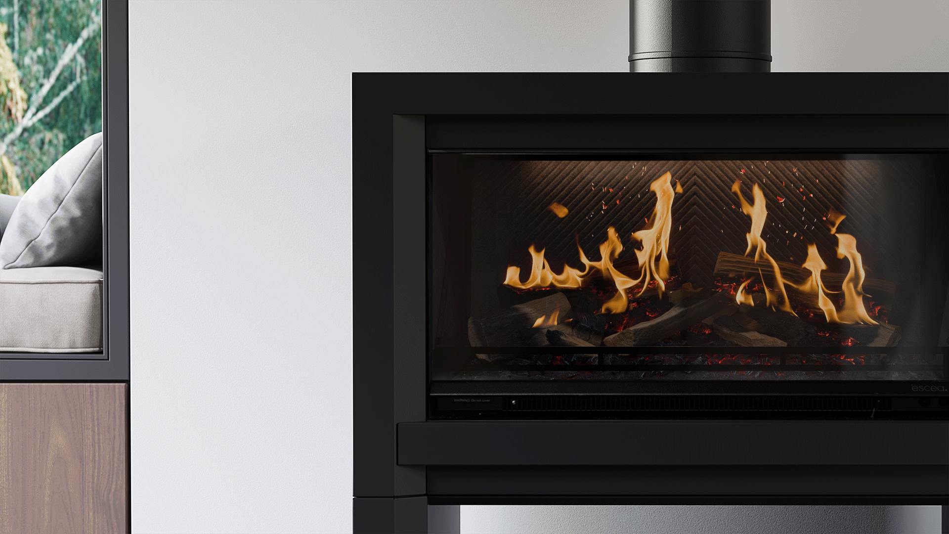 Escea LFS800 Freestanding Electric Fireplace