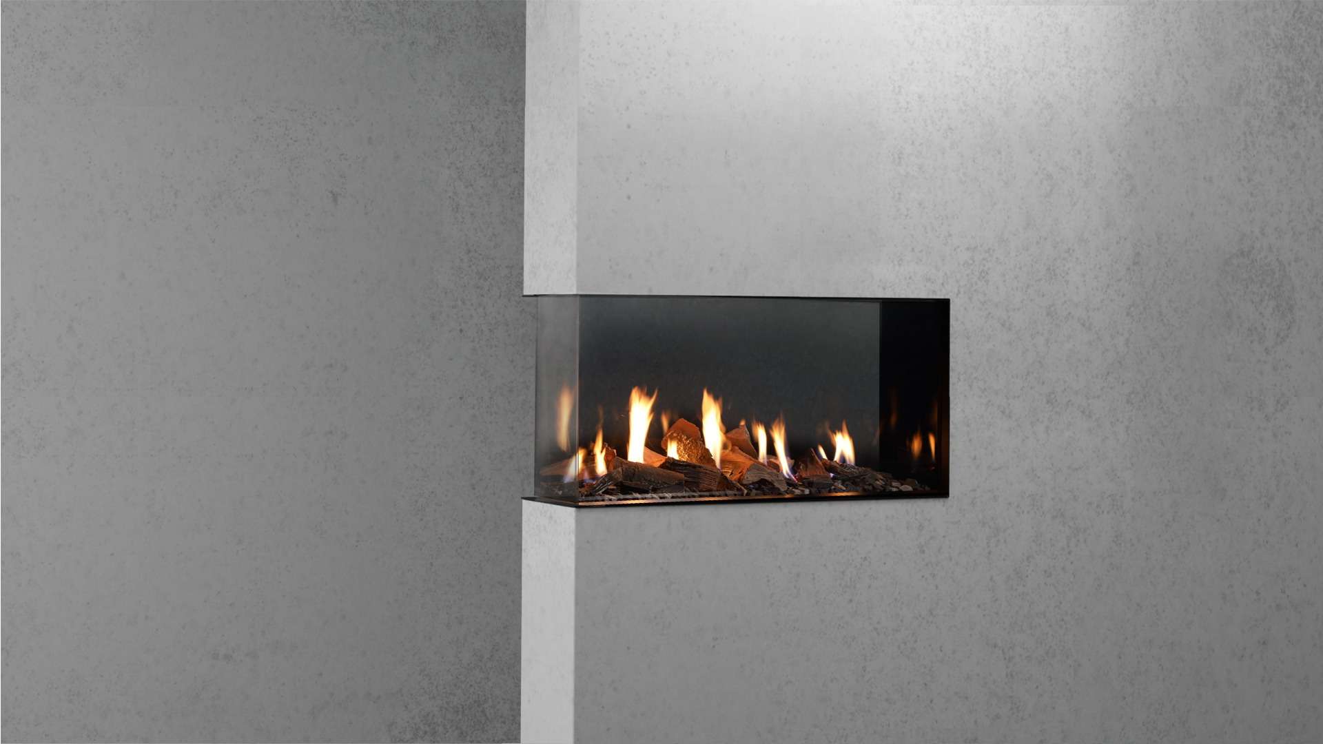MODE KS1460 Peninsula Gas Fireplace Thumbnail
