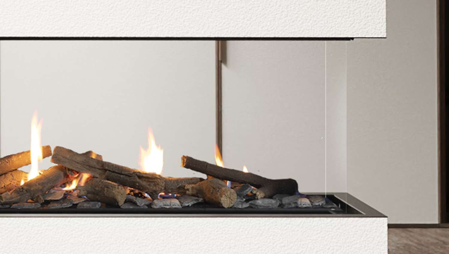 Famously Frameless - Escea DN1150 corner and peninsula gas fireplaces