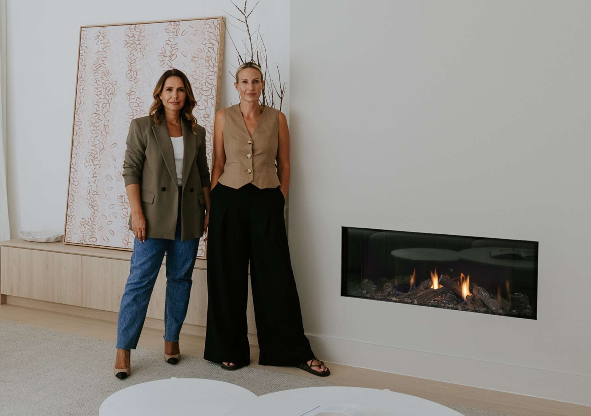 Bec & Marie’s Mediterranean Living Space with Escea DS1150
